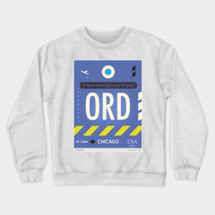 ORD O'Hare Airport code Crewneck Sweatshirt